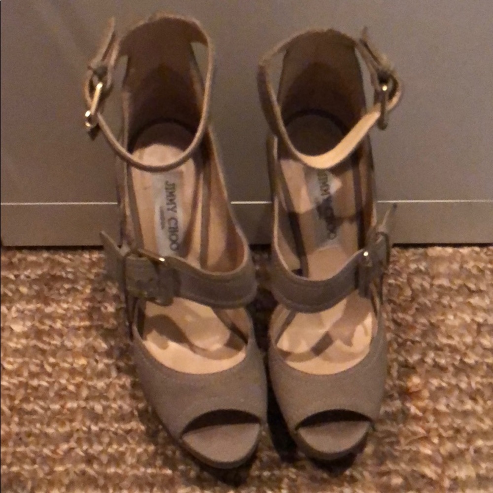 Jimmy Choo heels color taupe